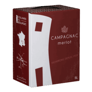 Bag in Box 5 litres - Merlot Vin de Pays du Gard - Cave du Bourdic – Campagnac